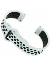 BeCover Vents Style Xiaomi Amazfit/Samsung 20 mm Чорний Black/White (705705)