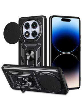 Чохол Ummi Camshield Serge Ring для Xiaomi Redmi Note 14 Pro 5G / Poco X7 Black (6928107543)