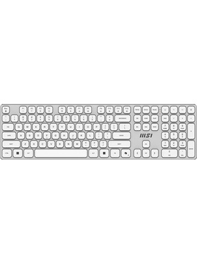 Комплект MSI Forge K210 Wireless Combo (S11-43UA205-Y92) White