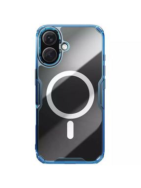 Чохол Nillkin Nature Pro Magnetic для Apple iPhone 16 Transparent/Blue (6931752490)