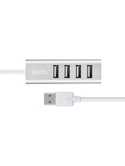 USB-хаб Hoco HB1 USB 2.0 (4xUSB 2.0) Silver ()