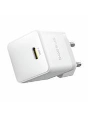 Мережевий зарядний пристрій Baseus Palm 20 1 USB-C Type-C to Lightning Moonlight White (1 USB-C) 20W + кабель Type-C to Lightning Moonlight White (E0116400)