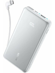 Павербанк Anker 10000mAh 22.5W Built-In USB-C Cable 1xUSB-C + 1xUSB-A 22.5 10000 White 22,5W 10000mAh White (A110DH21)