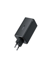 Мережевий зарядний пристрій Baseus GaN6 Pro  Type-C to Type-C 65 2 USB-A + 2 USB-C Black (2 USB-A + 2 USB-C) 65W + кабель Type-C to Type-C Black (P10162705112-00)