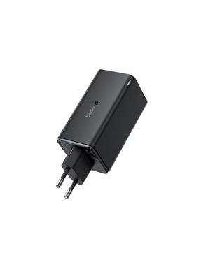 Мережевий зарядний пристрій Baseus GaN6 Pro  (2 USB-A + 2 USB-C) 65W + кабель Type-C to Type-C Black (P10162705112-00)