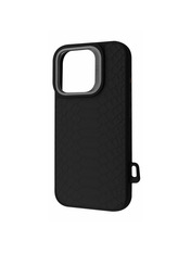 Чохол Kajsa Snake Pattern with Magnetic Ring для Apple iPhone 16 Pro Max Black Black (6901582374)
