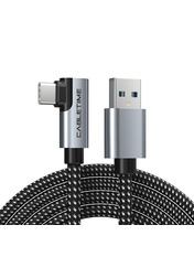 Кабель синхронізації CableTime USB to Type-C 5m 90° Black (CA915927)