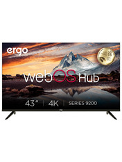 Телевізор Ergo S9200 43" 43" Smart TV Чорний (43WUS9200) 4K UHD (3840х2160)