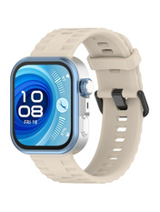 BeCover Ribbed Tape Huawei Watch Fit 3 Бежевий Beige (714111)