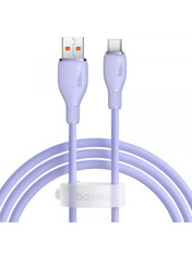 Кабель синхронізації Baseus Pudding Series USB to Type-C Violet 100W 2m Violet (P10355703511-01)
