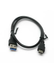 Кабель синхронізації PowerPlant USB to Type-C Black 0,5 0,5m Black (KD00AS1253)