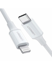Кабель синхронізації Ugreen US171 Type-C to Lightning 18W 1m White
