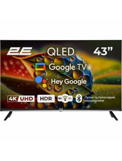 Телевізор 2E A77Q 43" 43" Smart TV Чорний (2E-43A77Q) Чорний Так 4K UHD (3840х2160)