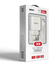 Мережевий зарядний пристрій ArmorStandart AR012 Lightning (1 USB-A) 24W + кабель Lightning White (ARM69894) 1 USB-A 24 White