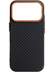 Чохол ArmorStandart LikeCarbon2 SE MagCase для Apple iPhone 17 Pro Black/Orange Black/Orange (ARM89161)