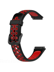 BeCover Vents Style Xiaomi Amazfit/Samsung 22 mm Червоний Black/Red (709440)