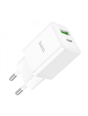Мережевий зарядний пристрій Hoco N28 White Відсутній (1 USB-C) 20W White