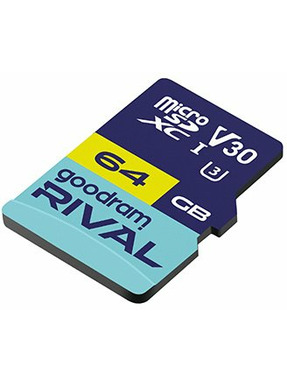 Карта пам'яті Goodram Rival microSDXC 64GB UHS-I U3 + SD-adapter (GGSM3AA-0640R12)