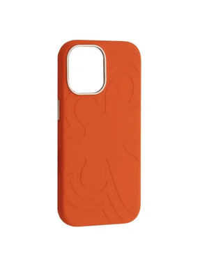 Чохол яUAG Copy Flower Liquid Silicone Case MagSafe для Apple iPhone 17 Orange (6948107253)