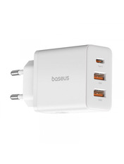 Мережевий зарядний пристрій Baseus Cube 2 USB-A + 1 USB-C White (2 USB-A + 1 USB-C) 30W White (P10111402213-00) 30 Відсутній
