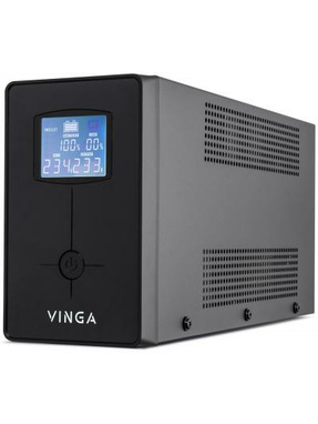 ДБЖ Vinga VPC VPC-1200PRM3 (720W) LED EURO Black (VPC-1200PRM3)