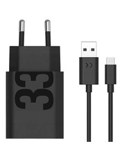 Мережевий зарядний пристрій Motorola (1 USB-A) 33W + кабель Type-C Black (MC-332L) 33 1 USB-A