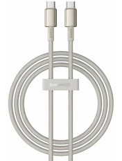 Кабель синхронізації Baseus Tungsten Gold Type-C to Type-C Gold 1 Ні 100W 1m Gold (P10319800G21-00)