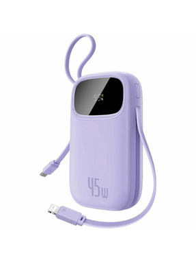 Павербанк Baseus EnerFill FC31 Qpow3 Digital Display 1xUSB-C + 1xUSB-A 45W 20000mAh Nebula Purple (E0028D02)