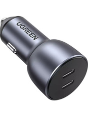 Автомобільний зарядний пристрій Ugreen CD213 20W 2 USB-C 2 USB-C Grey (UGR-70594) Grey Відсутній