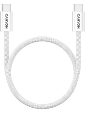 Кабель синхронізації Canyon  OnWire 60MGType-C to Type-C White 60W 1m White (CND-CCMG60AB15W)