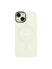Чохол AG-Glass Chrome Camera with Magsafe для Apple iPhone 14 White White (6937184052)
