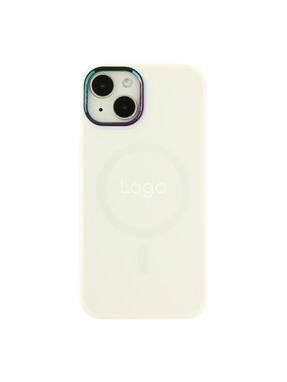 Чохол AG-Glass Chrome Camera with Magsafe для Apple iPhone 14 White (6937184052)