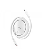 Кабель синхронізації Baseus Free2Draw Mini Retractable Type-C to Type-C Moon White 100W 1m Moon White (P10364500211-00)