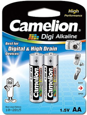 Батарейка Camelion Digi AA Alkaline 2шт (LR6-BP2DG)