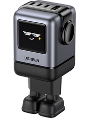 Мережевий зарядний пристрій Ugreen X688 GaN Grey Відсутній 100 1 USB-A + 3 USB-C (1 USB-A + 3 USB-C) 100W Grey (45515B)