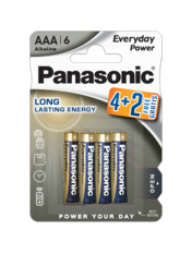 Батарейка Panasonic Everyday Power AAA Alkaline 6 6шт (LR03REE/6B2F)