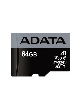 Карта пам'яті A-Data Premier Pro microSDXC 64GB UHS-I U3 + SD-adapter (AUSDX64GUI3V30SA2-RA1)