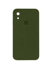 Чохол Silicone Case Square Full Camera для Apple iPhone XR Dark Olive