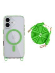 Чохол LanyardCase для Apple iPhone 16 Green