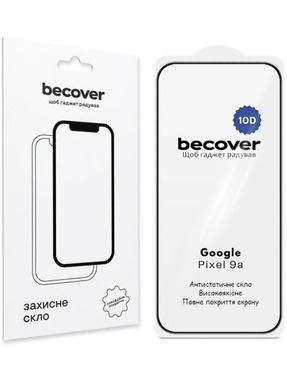 BeCover 10D для Google Pixel 9a глянсове (715715) Black