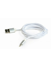Кабель синхронізації Cablexpert USB to Lightning Silver 1.8 1.8m Silver (CCB-mUSB2B-AMLM-6-S)