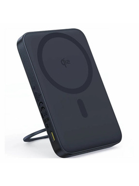 Павербанк Baseus PicoGo Qi2 Magnetic with Rotatable Stand 1xUSB-C 20W 5000mAh Cosmic Black (P10076802123-00)