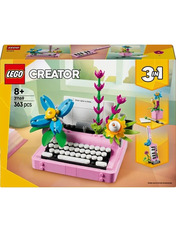 Lego Creator 3 в 1 Друкарська машинка з квітами 363 деталі (31169) Конструктори