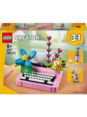 Lego Creator 3 в 1 Друкарська машинка з квітами 363 деталі (31169)
