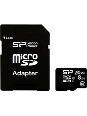 Карта пам'яті Silicon Power Power Elite microSDHC 8GB Class 10 UHS-I + SD-adapter + Reader (SP008GBSTHBU1V10SP)