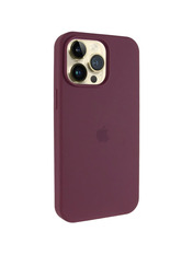 Чохол Silicone Case (AA) Logo with MagSafe для Apple iPhone 17 Pro Max Plum Plum (6937104825)
