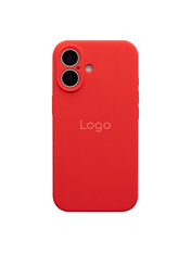 Чохол Silicone Case Full Size with Frame для Apple iPhone 16 Red Red (6903817254)