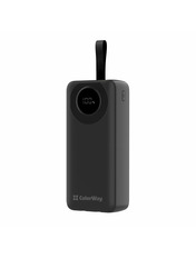 Павербанк ColorWay EnergyPlus 1xUSB-C + 1xUSB-A 22,5W 30000mAh Black