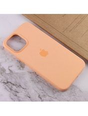 Чохол Silicone case full with Magsafe and Animation для Apple iPhone 12 Pro Max Cantaloupe