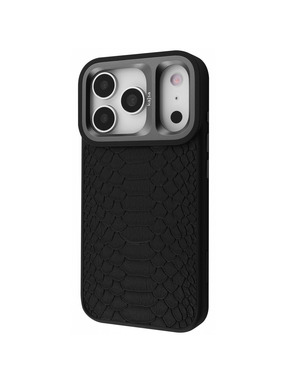 Чохол Kajsa Snake Pattern with Magnetic Ring для Apple iPhone 17 Pro Max Black (6951820374)